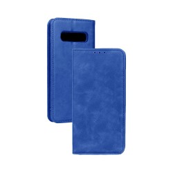 Leather Flip Cover with Internal Pocket For Samsung Galaxy S10 Blue Leather Flip Cover with Internal Pocket For Samsung Galaxy S10 Blue